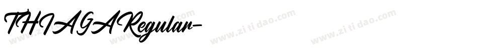 THIAGARegular字体转换
