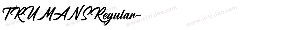 TRUMANSRegular字体转换