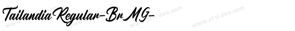 TailandiaRegular-BrMG字体转换