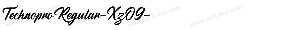 TechnoproRegular-XzO9字体转换