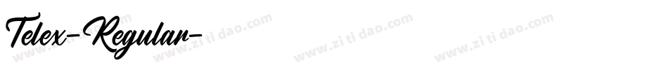 Telex-Regular字体转换