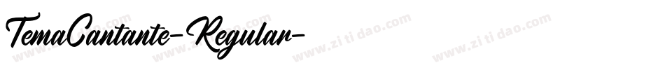 TemaCantante-Regular字体转换