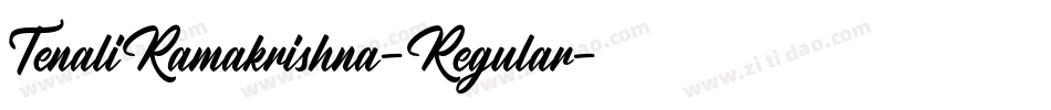 TenaliRamakrishna-Regular字体转换