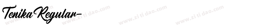 TenikaRegular字体转换