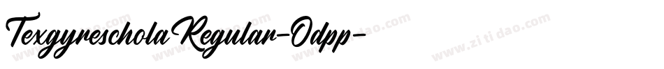 TexgyrescholaRegular-Odpp字体转换