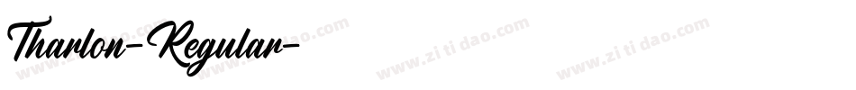 Tharlon-Regular字体转换