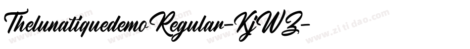 ThelunatiquedemoRegular-KjWZ字体转换