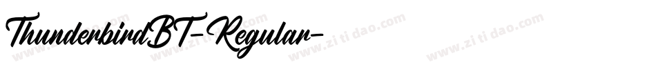 ThunderbirdBT-Regular字体转换