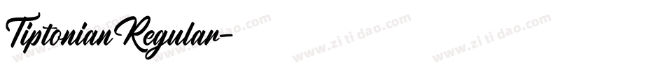 TiptonianRegular字体转换