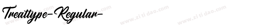 Treattype-Regular字体转换