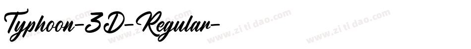 Typhoon-3D-Regular字体转换 Typhoon-3D-Regular字体转换