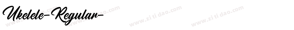Ukelele-Regular字体转换