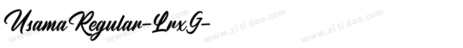 UsamaRegular-LrxG字体转换