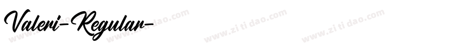 Valeri-Regular字体转换
