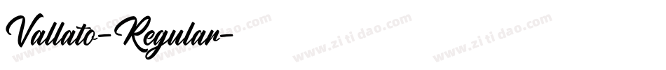 Vallato-Regular字体转换