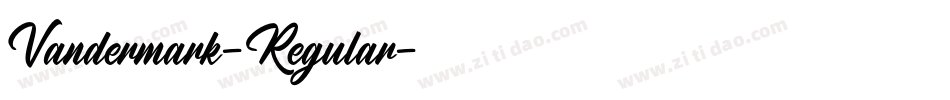 Vandermark-Regular字体转换