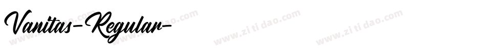 Vanitas-Regular字体转换