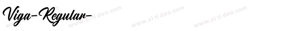 Viga-Regular字体转换