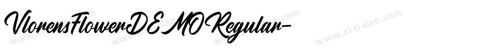 VlorensFlowerDEMORegular字体转换
