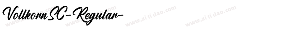 VollkornSC-Regular字体转换