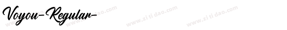 Voyou-Regular字体转换
