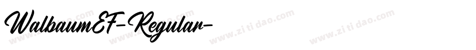 WalbaumEF-Regular字体转换