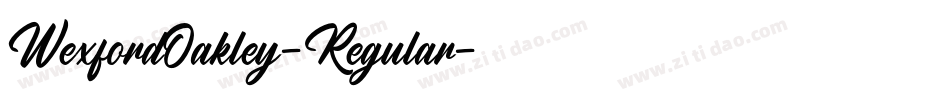 WexfordOakley-Regular字体转换