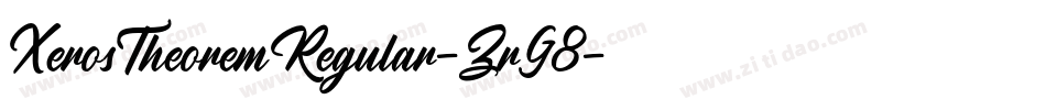 XerosTheoremRegular-ZrG8字体转换