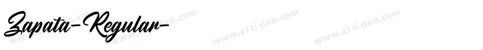 Zapata-Regular字体转换