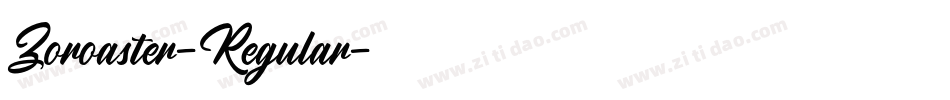 Zoroaster-Regular字体转换