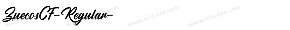 ZuecosCF-Regular字体转换