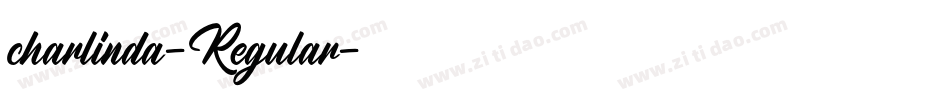 charlinda-Regular字体转换