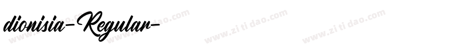 dionisia-Regular字体转换