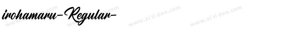 irohamaru-Regular字体转换