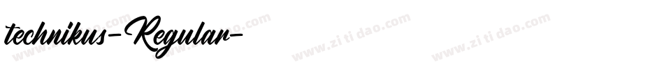 technikus-Regular字体转换