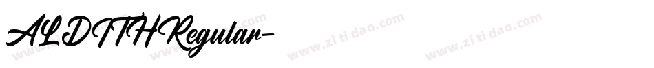 ALDITHRegular字体转换