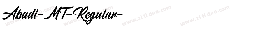 Abadi-MT-Regular字体转换