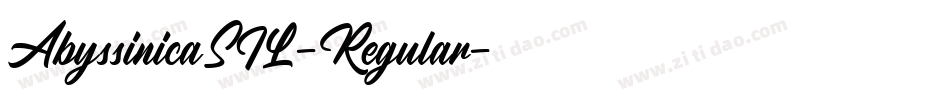 AbyssinicaSIL-Regular字体转换