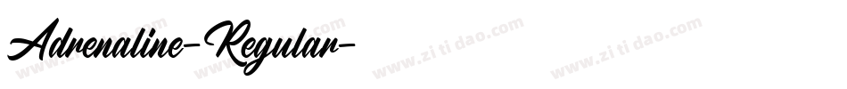 Adrenaline-Regular字体转换