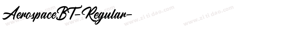 AerospaceBT-Regular字体转换