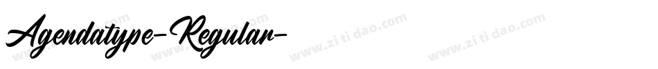 Agendatype-Regular字体转换