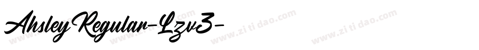 AhsleyRegular-Lzv3字体转换