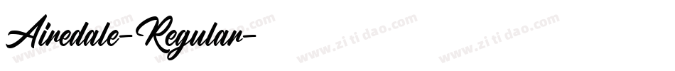 Airedale-Regular字体转换