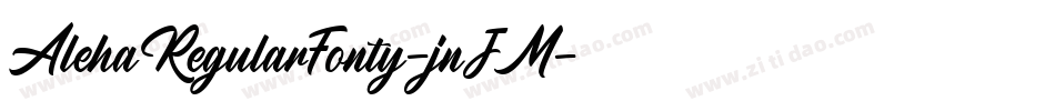 AlehaRegularFonty-jnJM字体转换