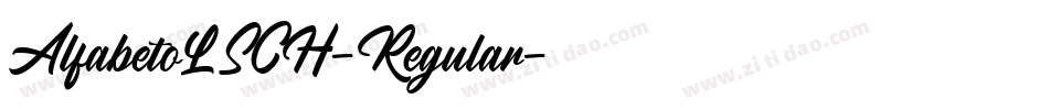 AlfabetoLSCH-Regular字体转换