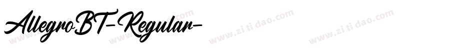 AllegroBT-Regular字体转换