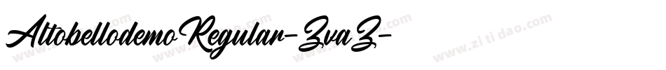 AltobellodemoRegular-ZvaZ字体转换