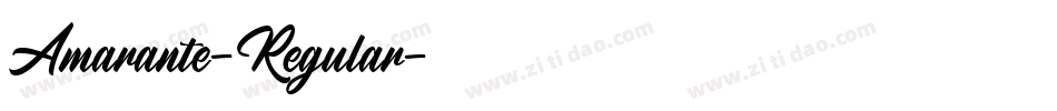 Amarante-Regular字体转换 Amarante-Regular字体转换