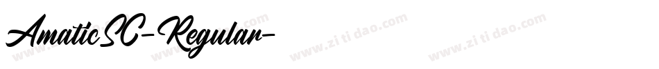 AmaticSC-Regular字体转换 AmaticSC-Regular字体转换