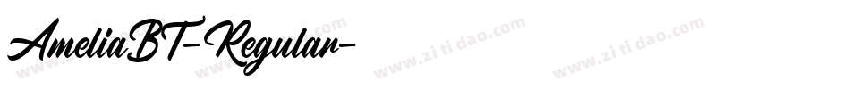 AmeliaBT-Regular字体转换